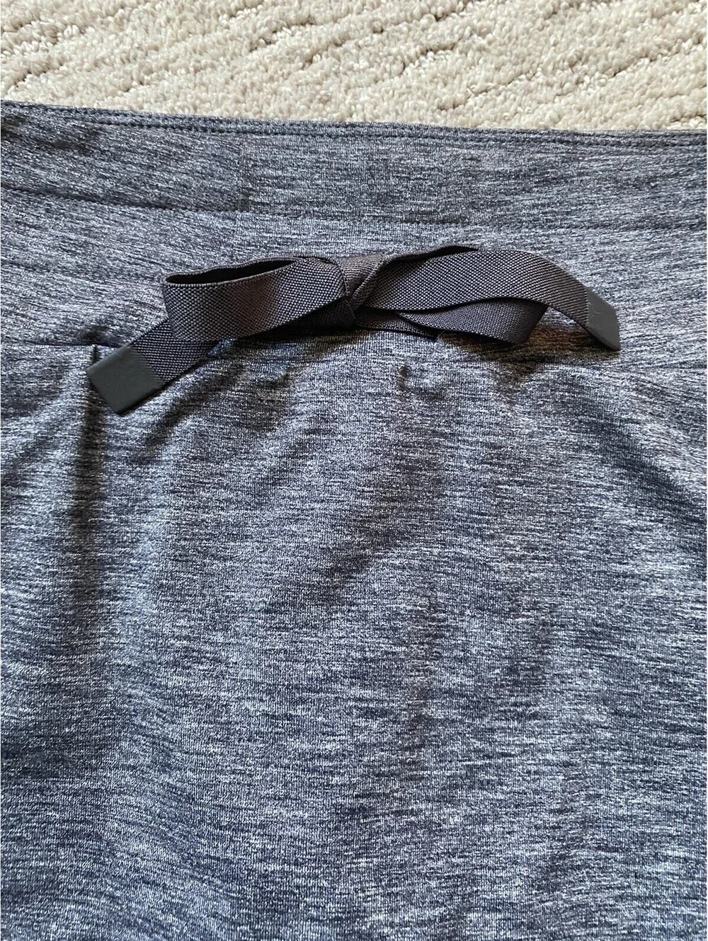 Athleta Dark Heather Charcoal Gray Small Skirt Skort With Pockets 18”